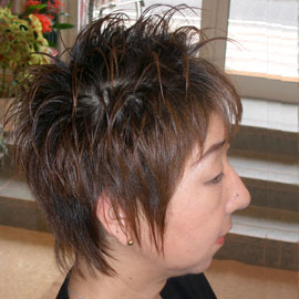 スパイキーヘアスタイル